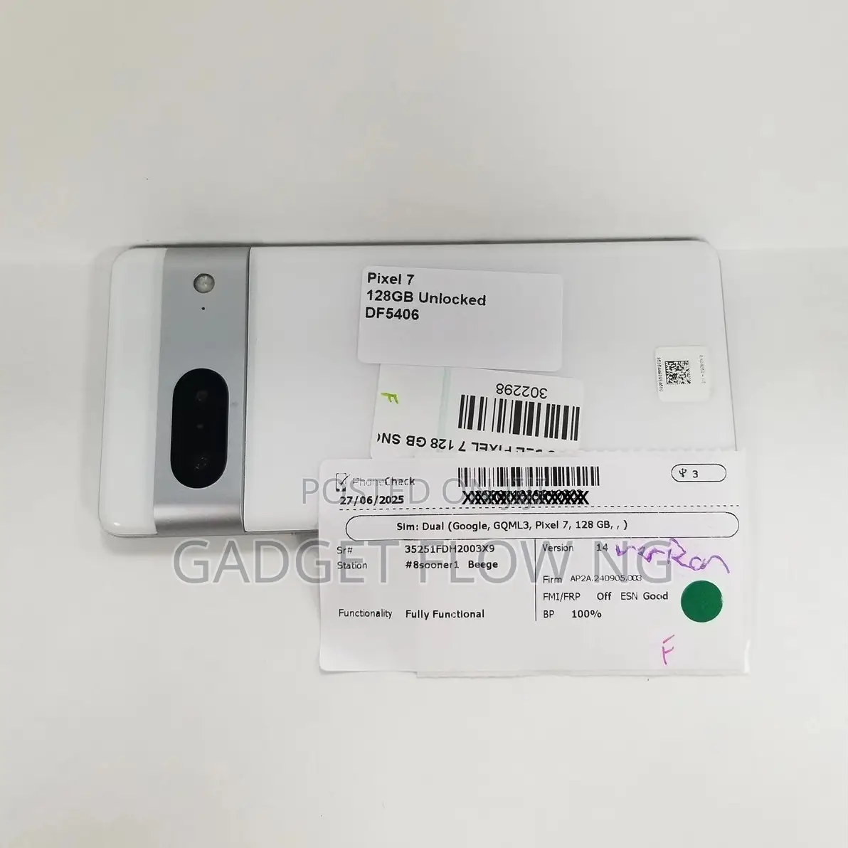 Google Pixel 7 128 GB White