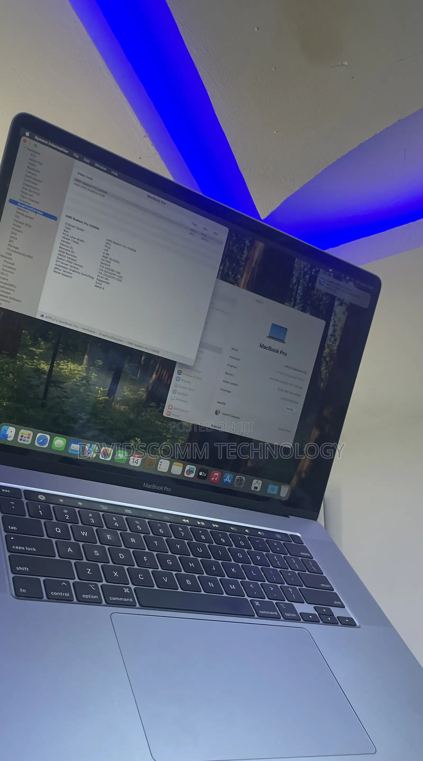 Laptop Apple MacBook Pro 2019 16GB Intel Core i7 SSD 512GB