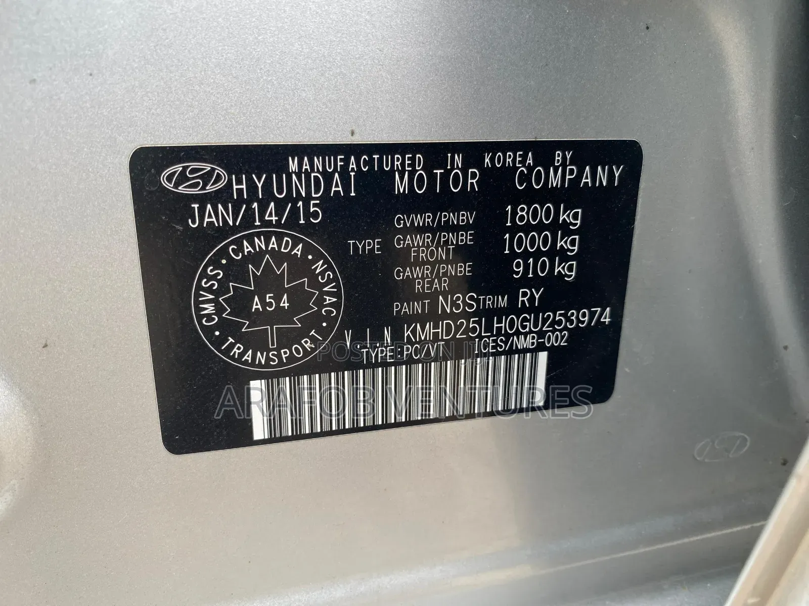 Hyundai Elantra 2015 Silver