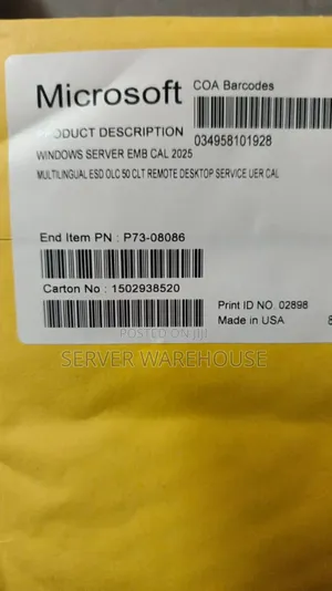 Windows 2025 Server RDS License 50cals