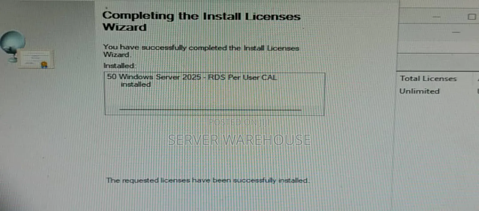 Windows 2025 Server RDS License 50cals