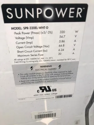 Sunpower Solar Panel