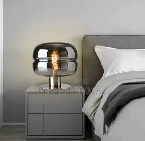 Smokey Post-Modern Simple Glass Table Lamp