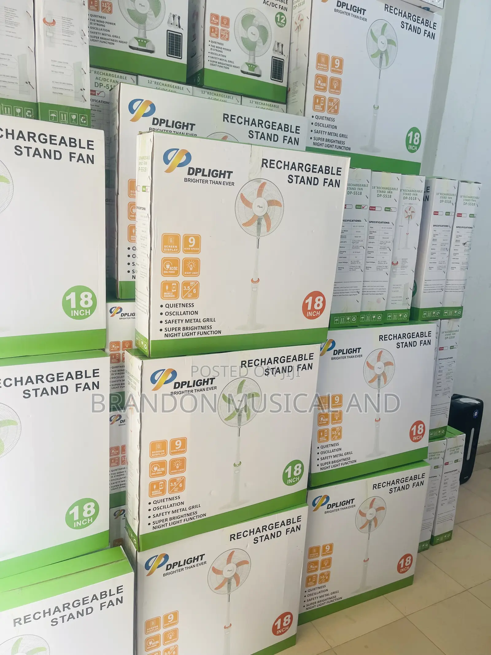 Rechargeable Standing Fan