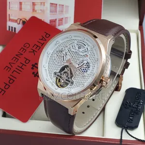 Original Patek Philippe Brown Genuine Leather Strap Watch