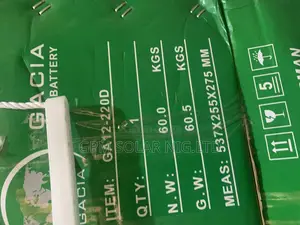 220ahs 12v Dry Cell Battery