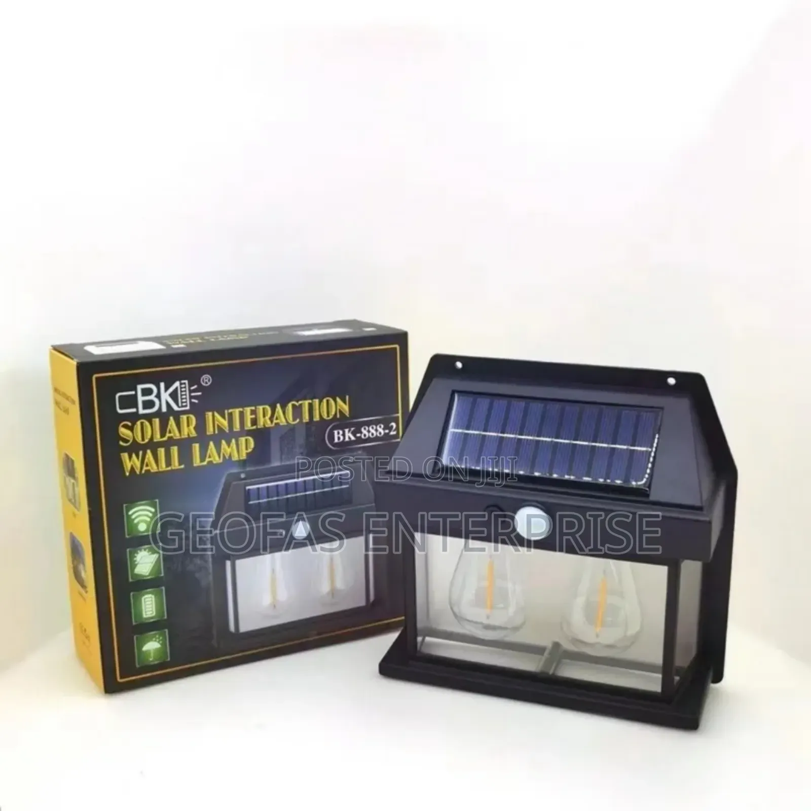 Double,Triple Waterproof High Sensor Wall Solar Powered Lamp
