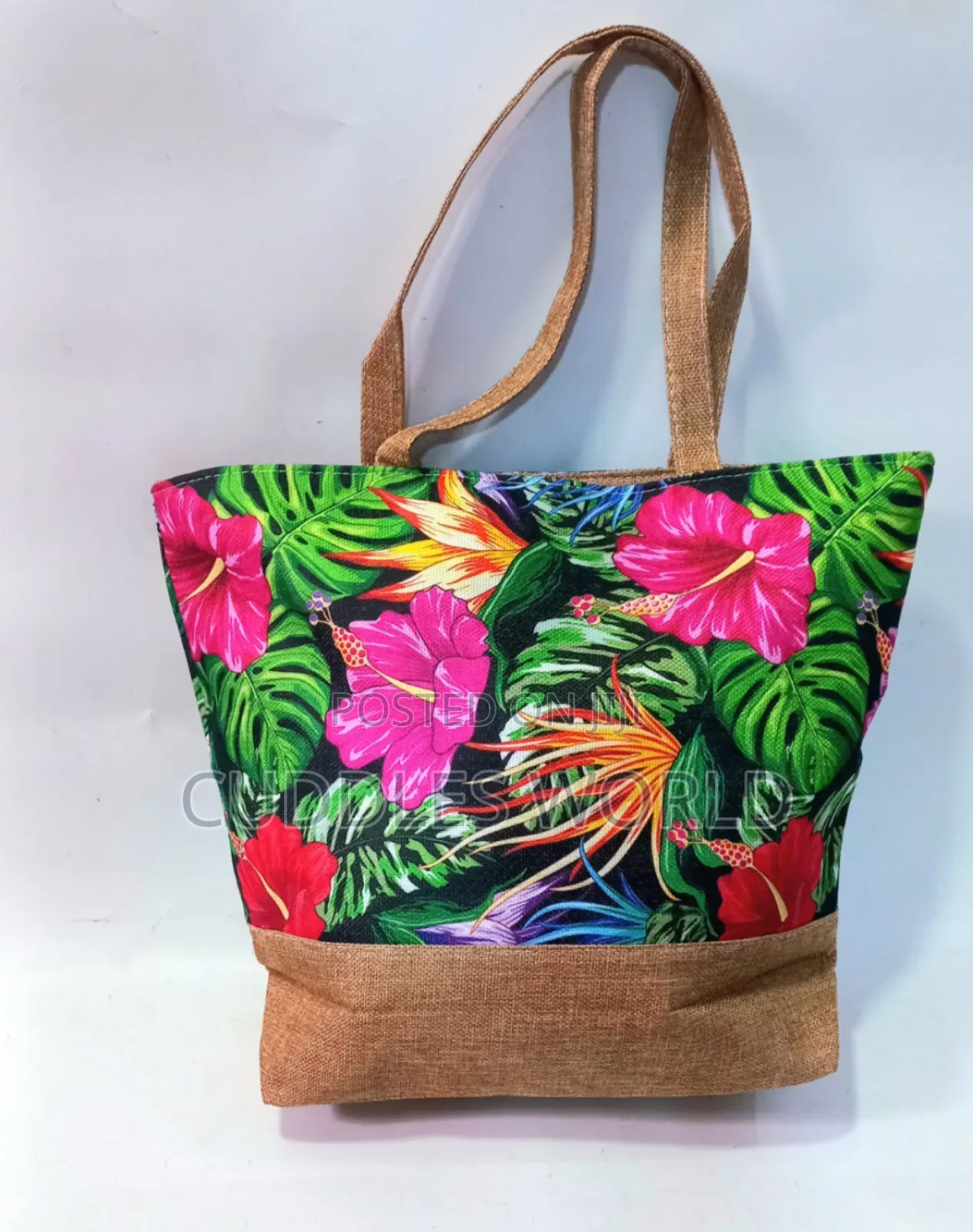 Ladies Flowery Pattern Tote Bag