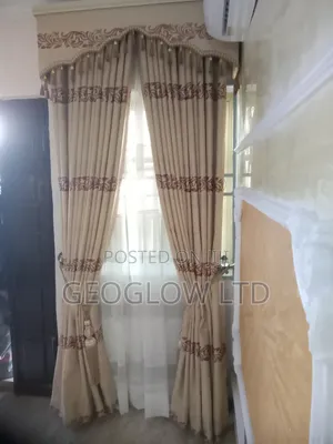 Curtain With Rings and Board