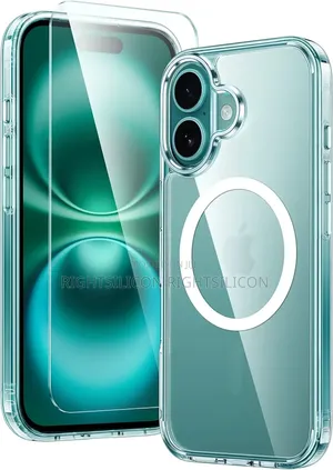 Usa Fntcase for iPhone 16 Plus Case: Clear Case Magnetic