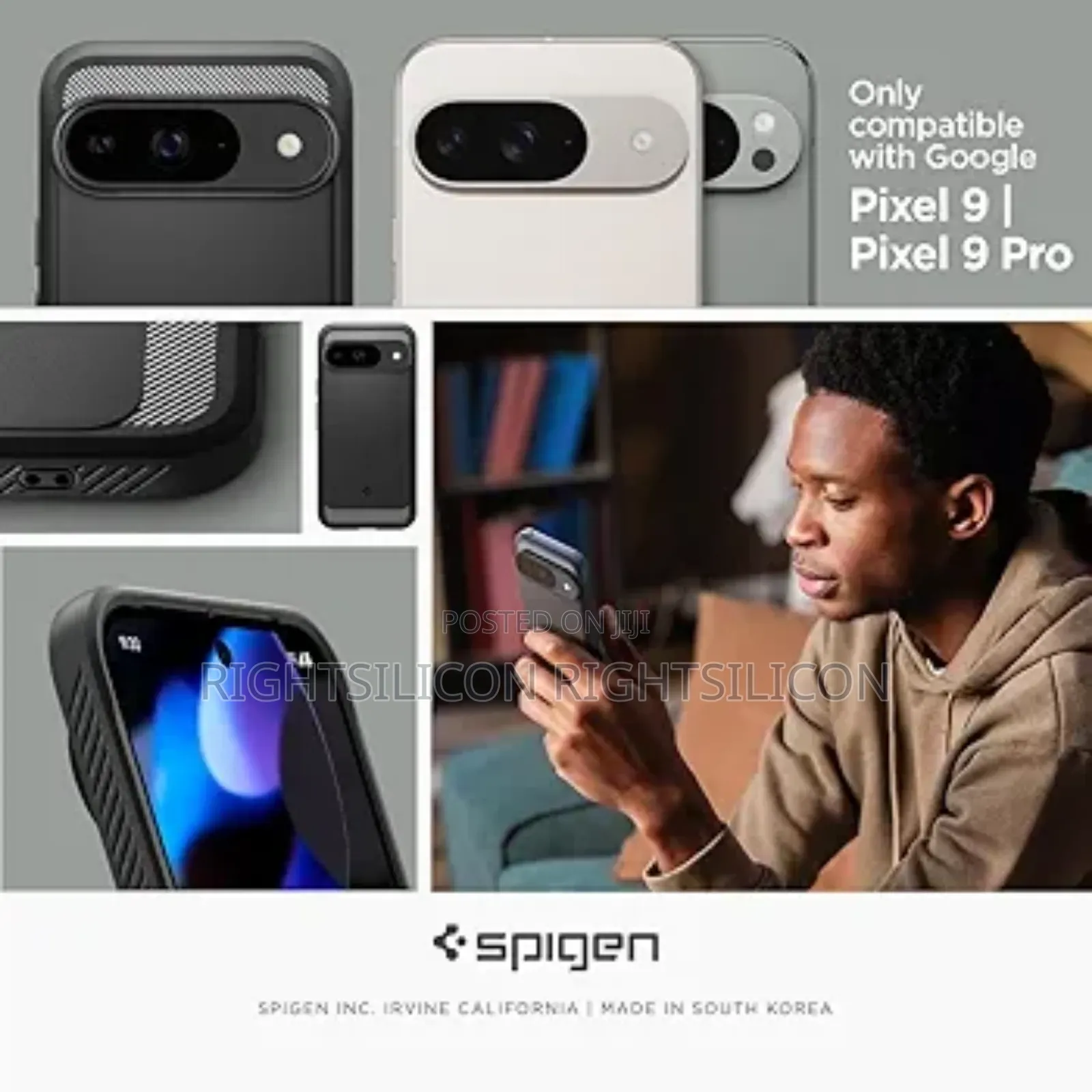 Usa Spigen Rugged Armor Case Compatible With Google Pixel