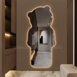 Creative Bear Full-Length Mirror Wall-Mounted Household