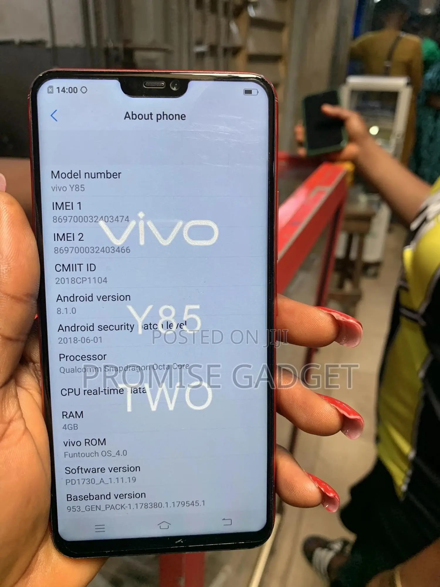 Vivo Y85 64 GB Red