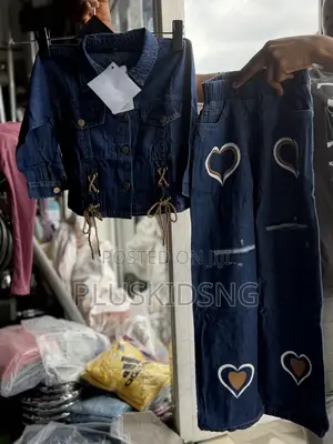 Girls Party Jeans 2 PCS Set