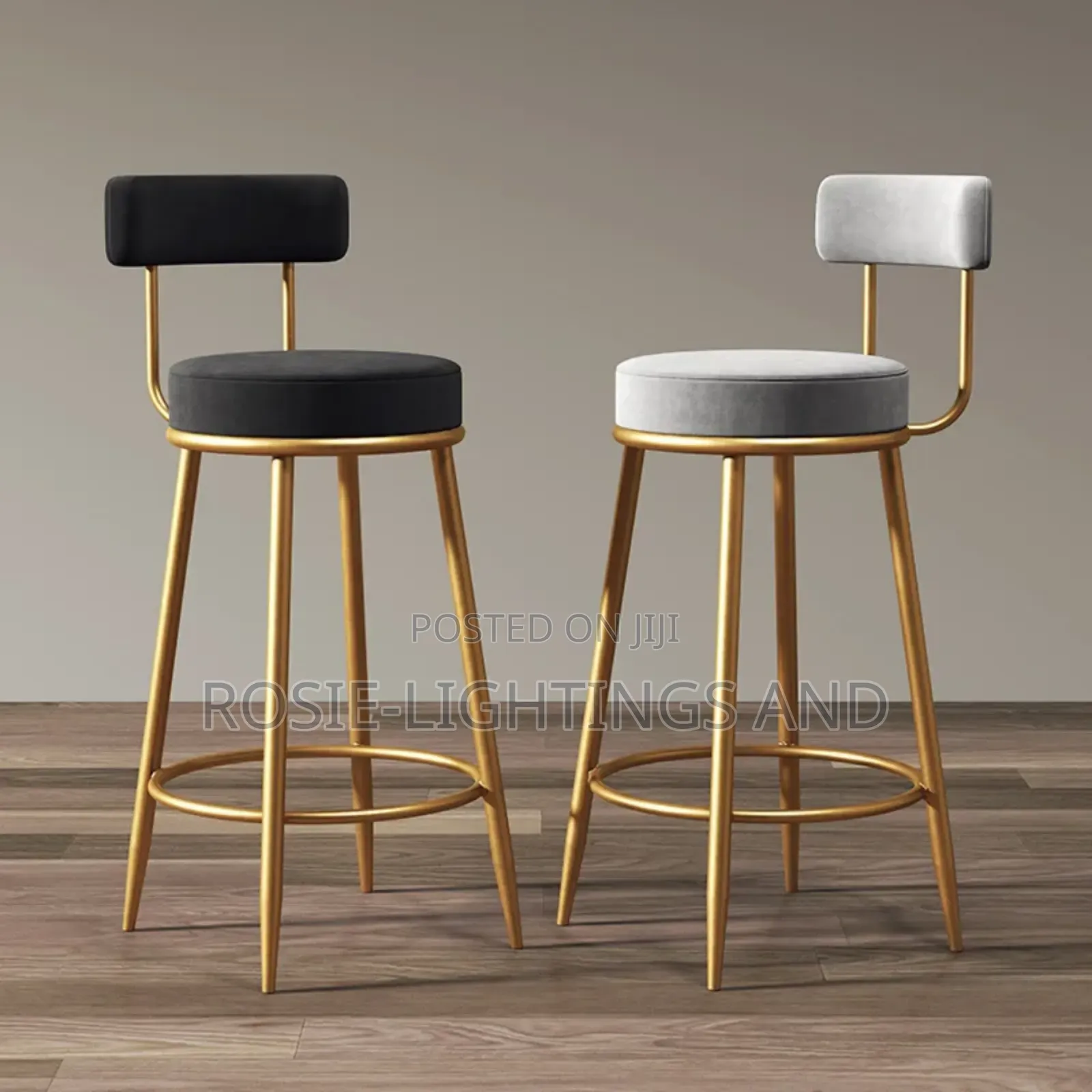Luxury Modern Fabric Restaurant Bar Stools
