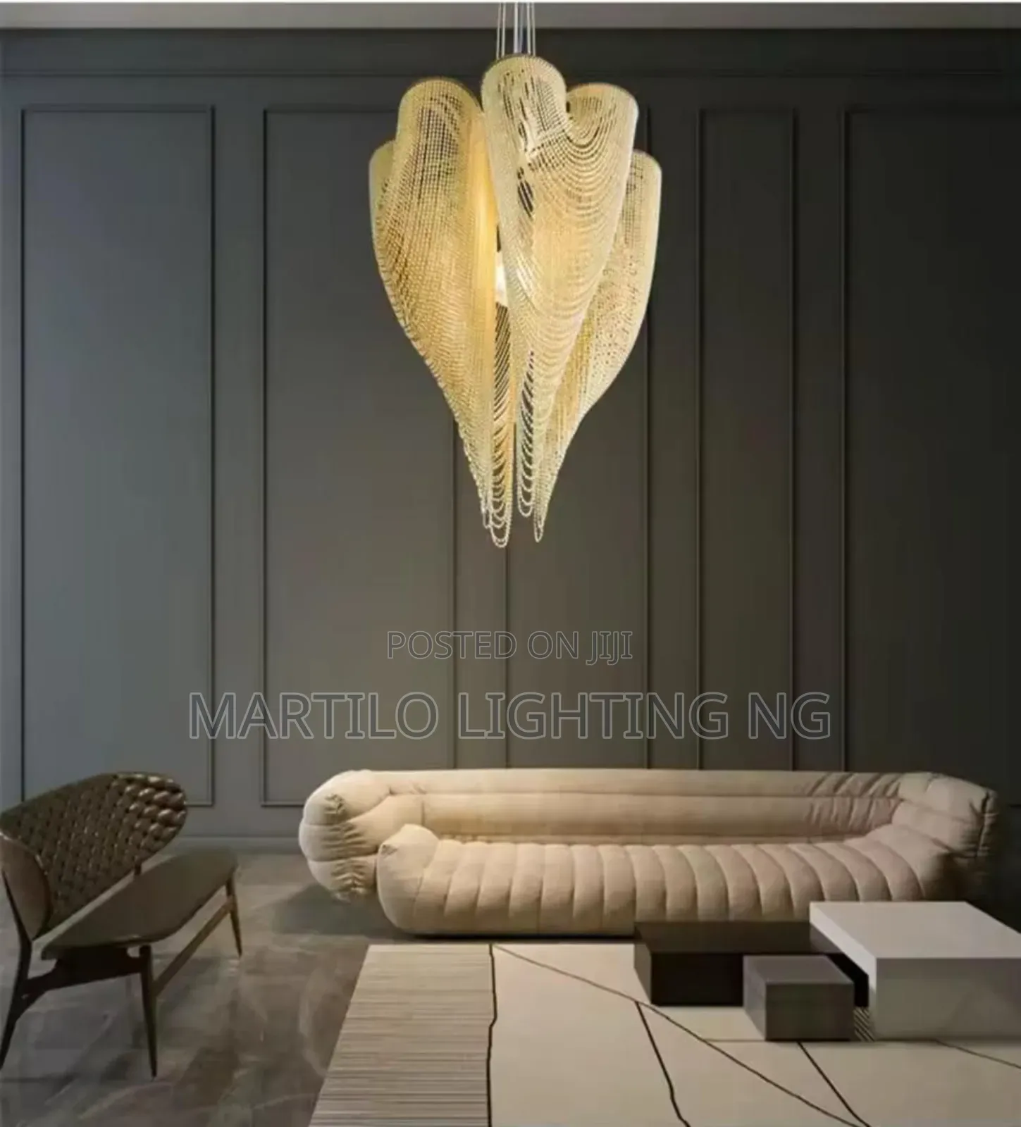 Unique Drop Light for High Living Area
