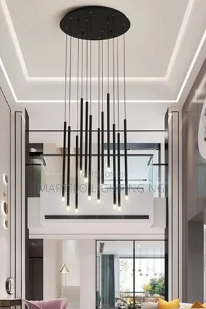 Unique Drop Light for Void Parlor, Staircase