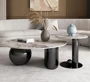 Marble Top Centre Table With Side Stool