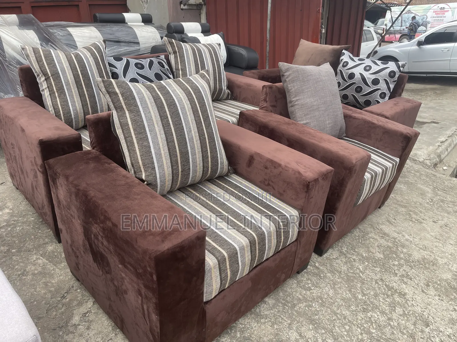 A Standard 7 Seater Pillow Back Sofa