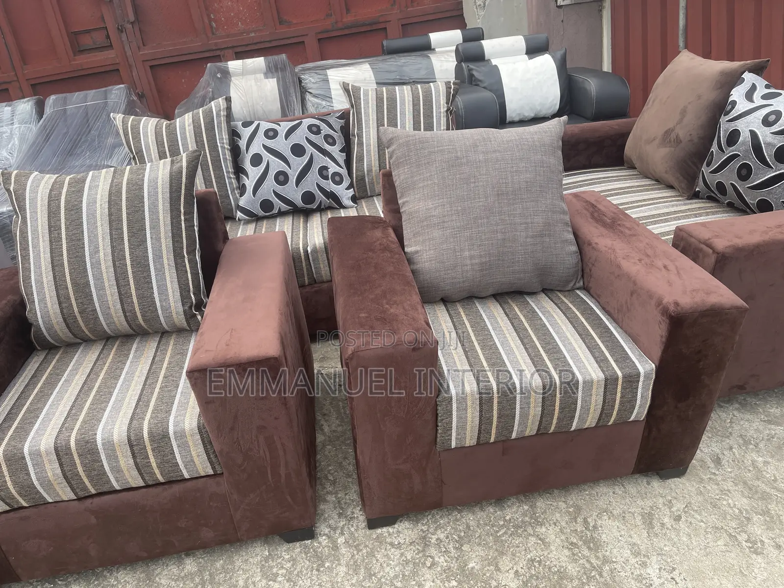 A Standard 7 Seater Pillow Back Sofa