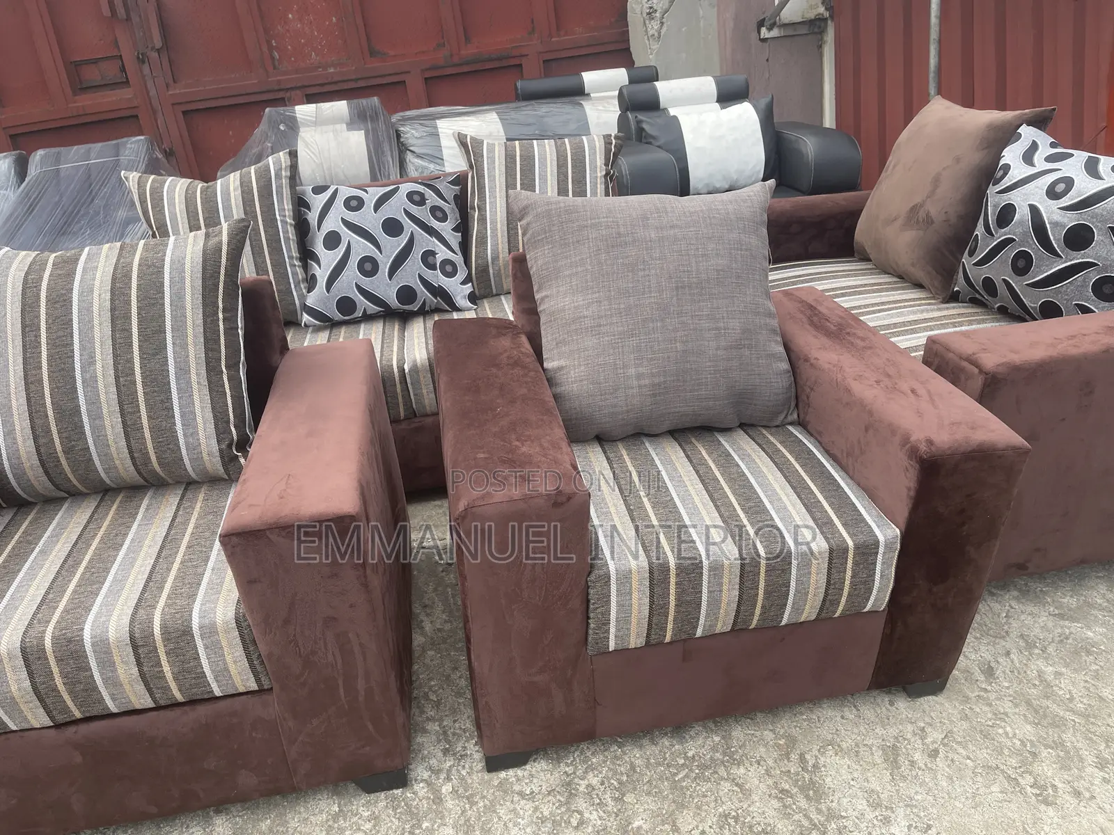 A Standard 7 Seater Pillow Back Sofa