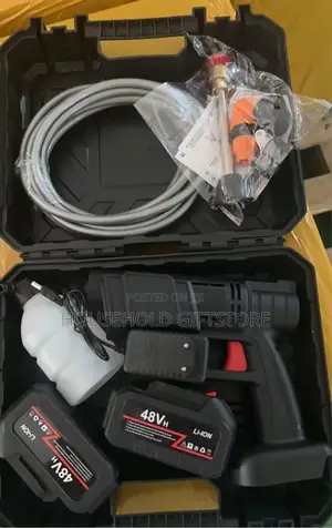 Rechargeable High Pressure Car Washer With 2 Batteries
