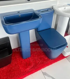 Sweethome Blue Watercloset With Wash Hand Basin