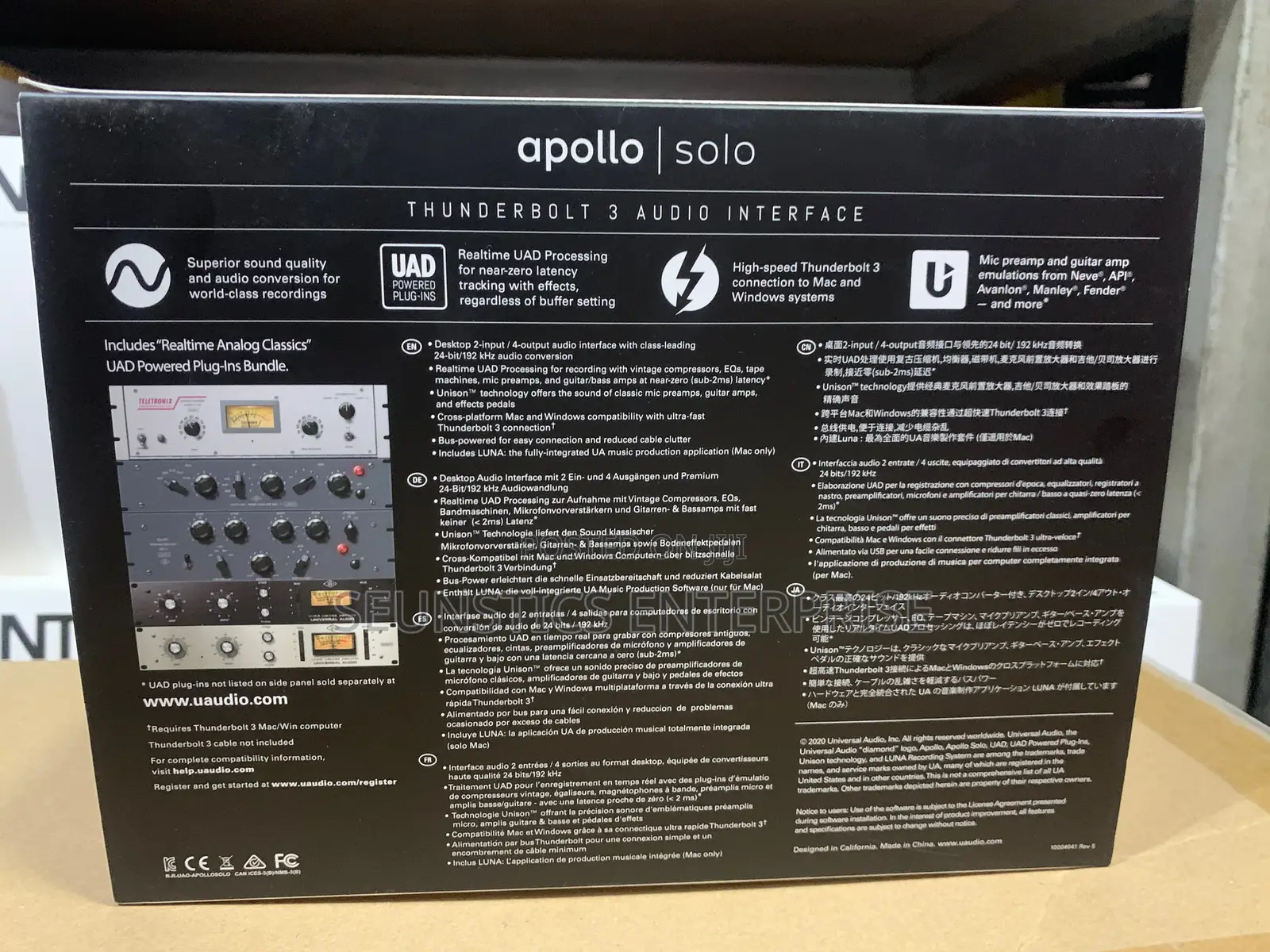 Quality Apollo Solo Thunderbolt 3 Audio Interface
