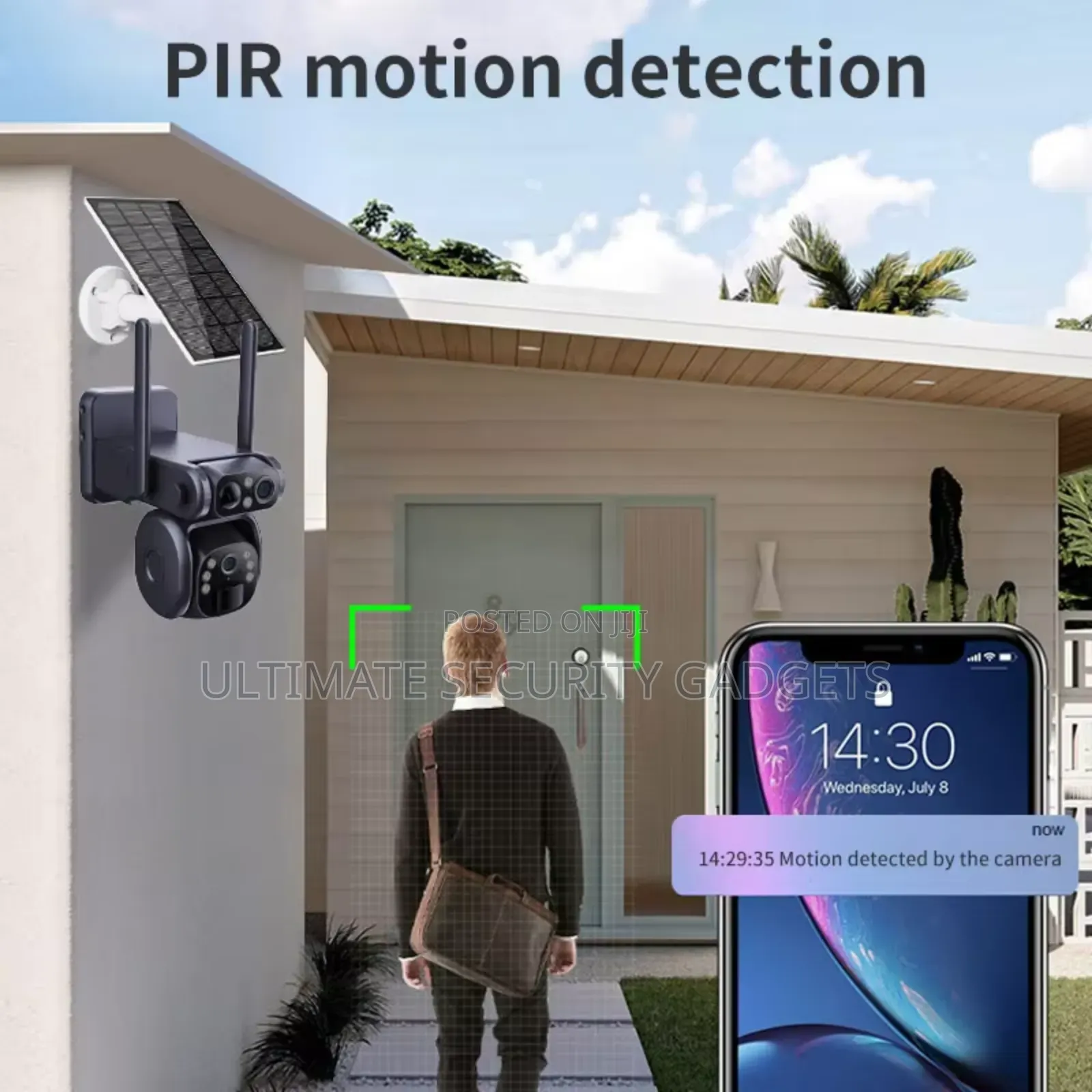 4g Sim Solar Powered Dual Lens Camera