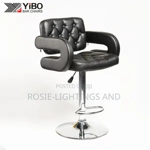 Tufted Faux Leather Cushioning Bar Stool