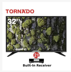 Tornado 32 Inch Hd Led Tv With Built-in Receiver + Warranty