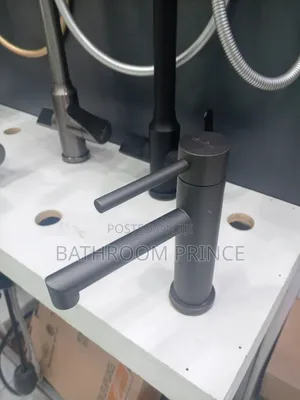 Grey Basin Mixer Faucet