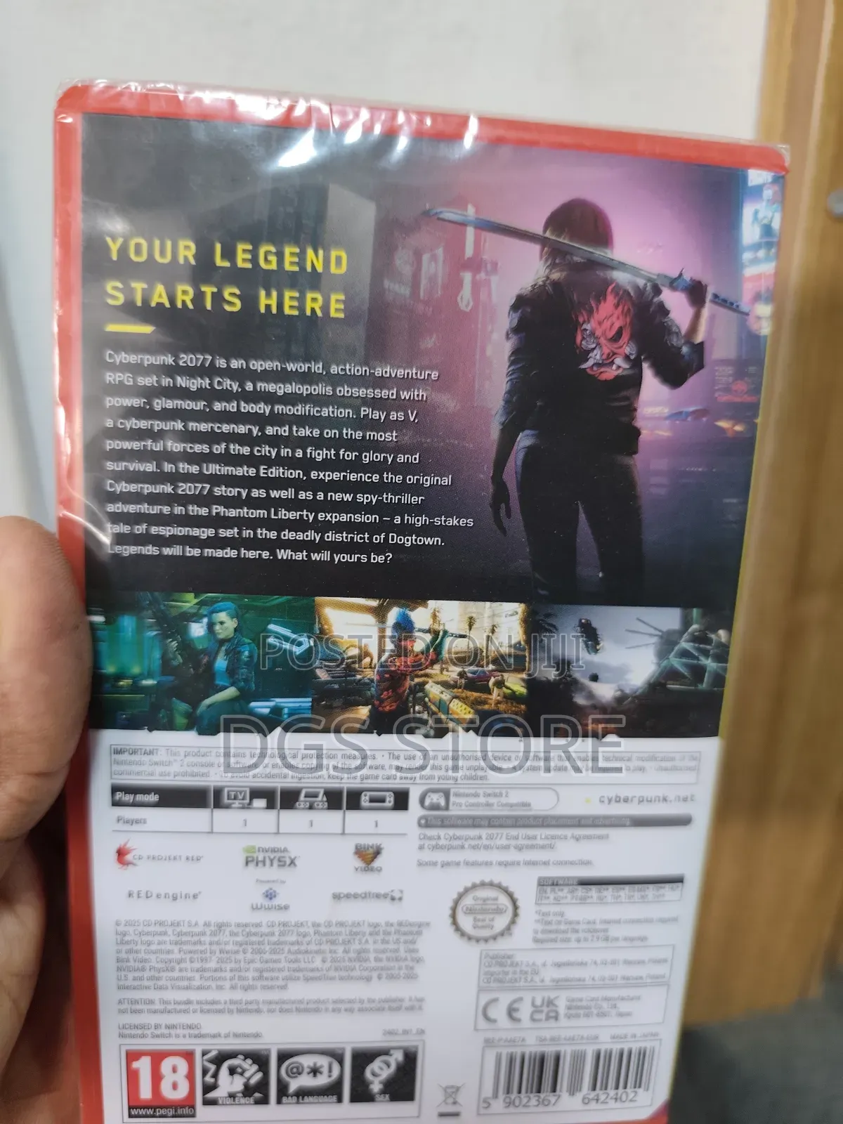 Nintendo Switch 2 Cyperpunk 2077 Game