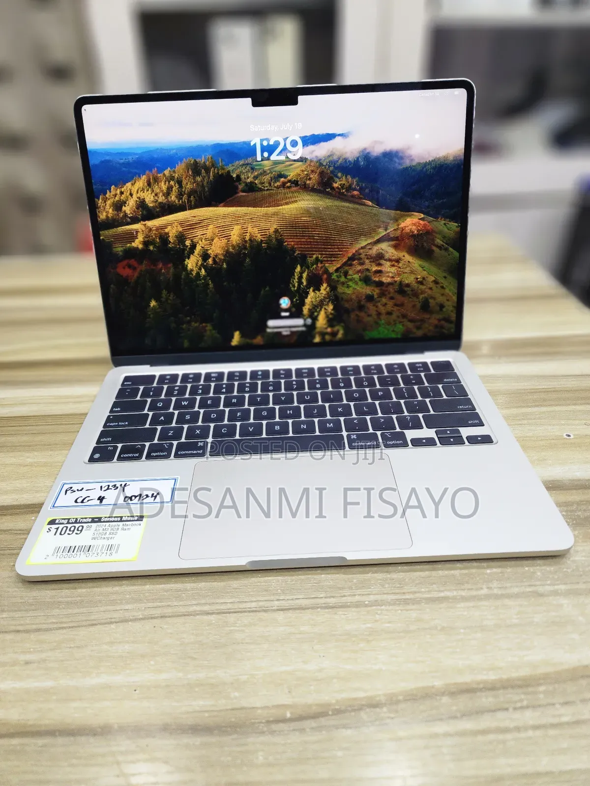 Laptop Apple MacBook Air 2024 M3 8GB Apple M3 SSD 512GB