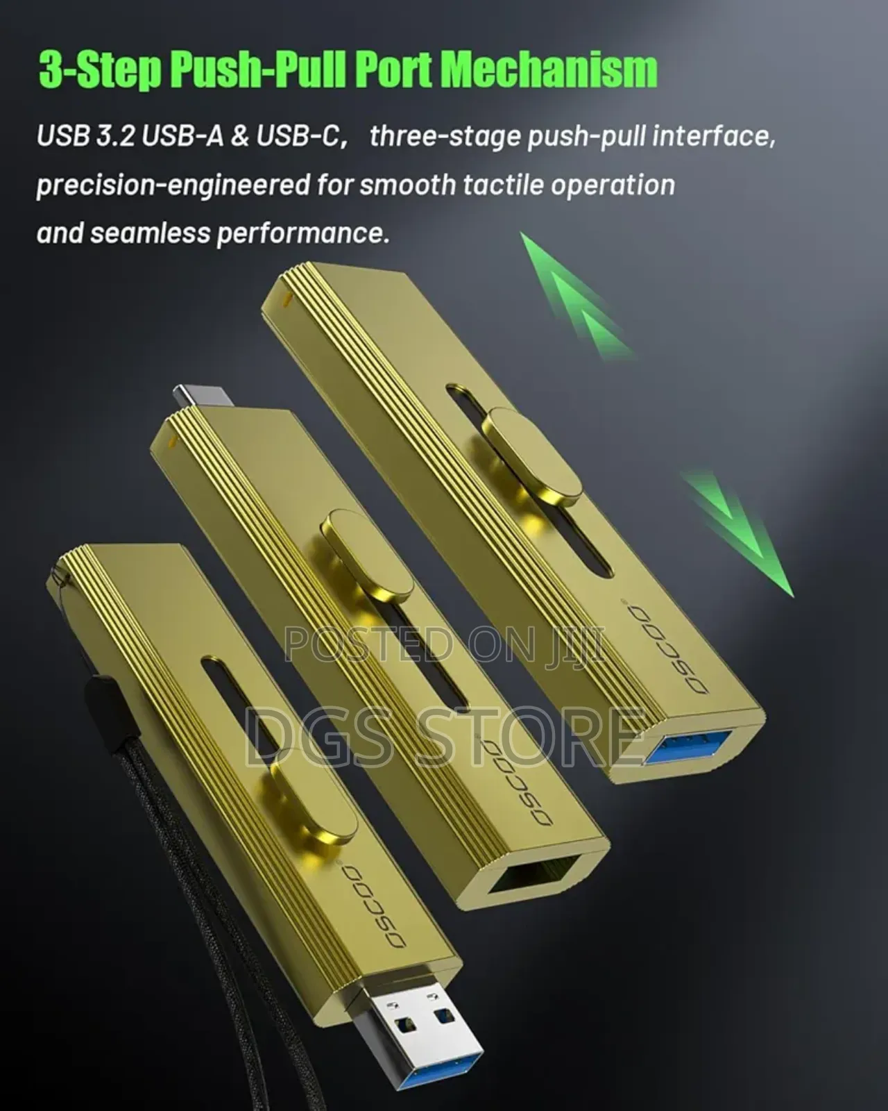 Oscoo T10 SSD Flash Drive Usb a + Type C 1tb