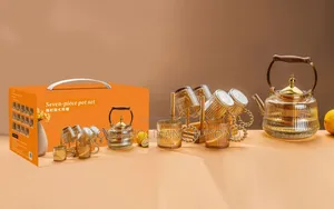 Seven-Piece Teapot Set Drinkware Set