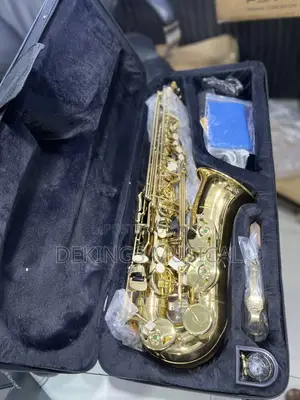 Photo - Professional Yamaha Alto Saxophone Gold Sax