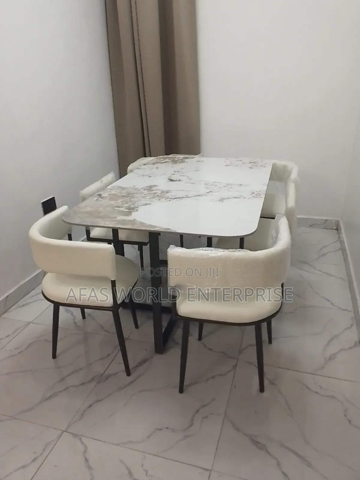 Marble Top Dining Table With 6 Chairs