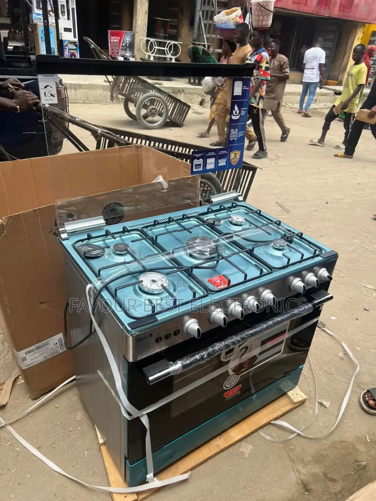 New Standing Gas Cooker (Scanfrost) 5burners Automatic Oven