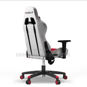 Furgle Gaming Chair With Footrest - White/Red