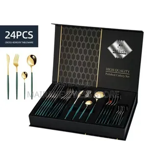 24pcs High Quality Cutleries (Black Color Only)