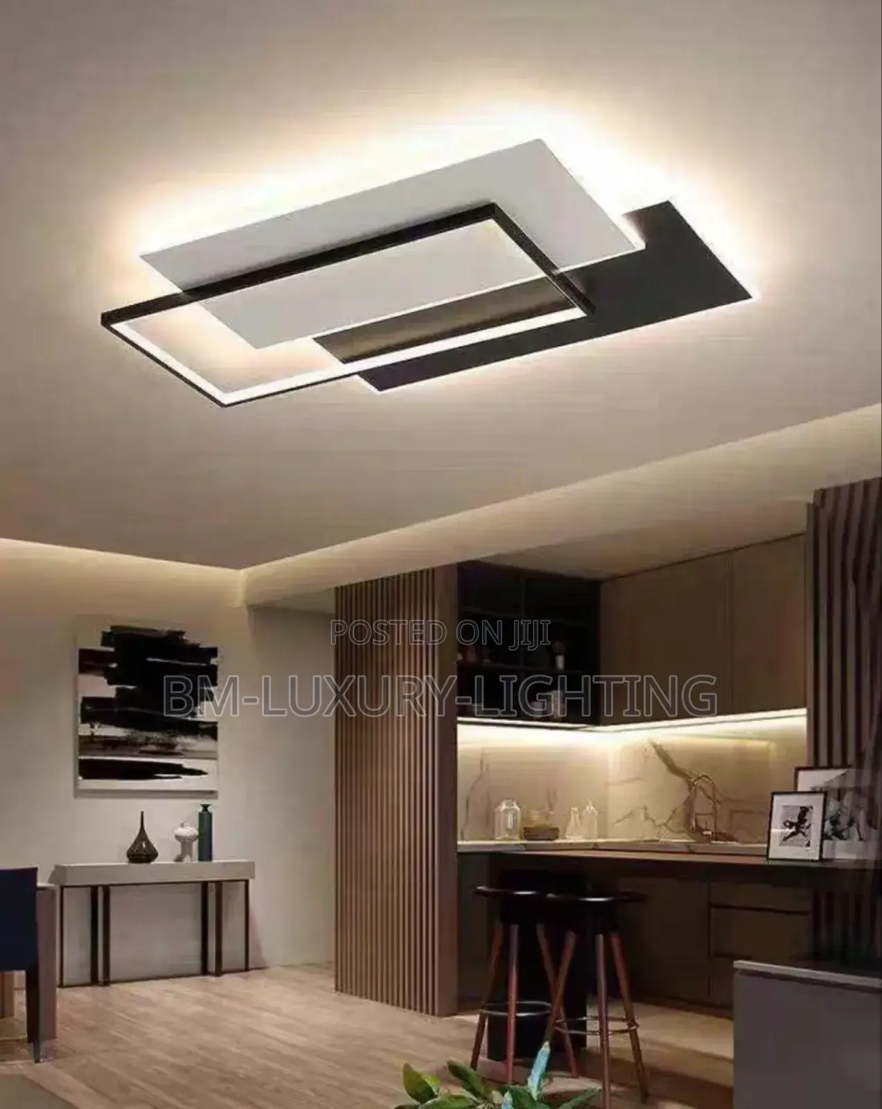 Led Nordic Minimalist Flush Chandelier