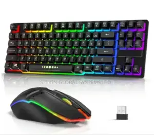 Raiku Rechargable Gaming RGB Wireless Keyboard and Mouse