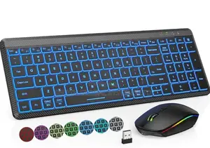 3in1 Bluetooth and Wireless RGB Keyboard and Mouse