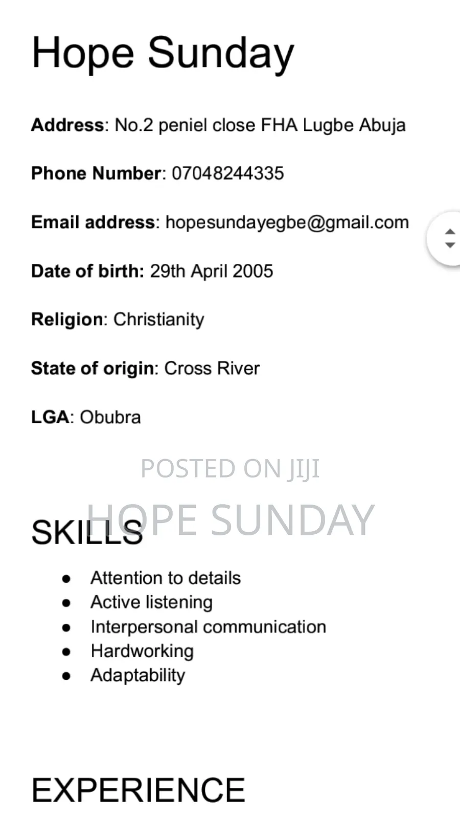 Looking for a Job