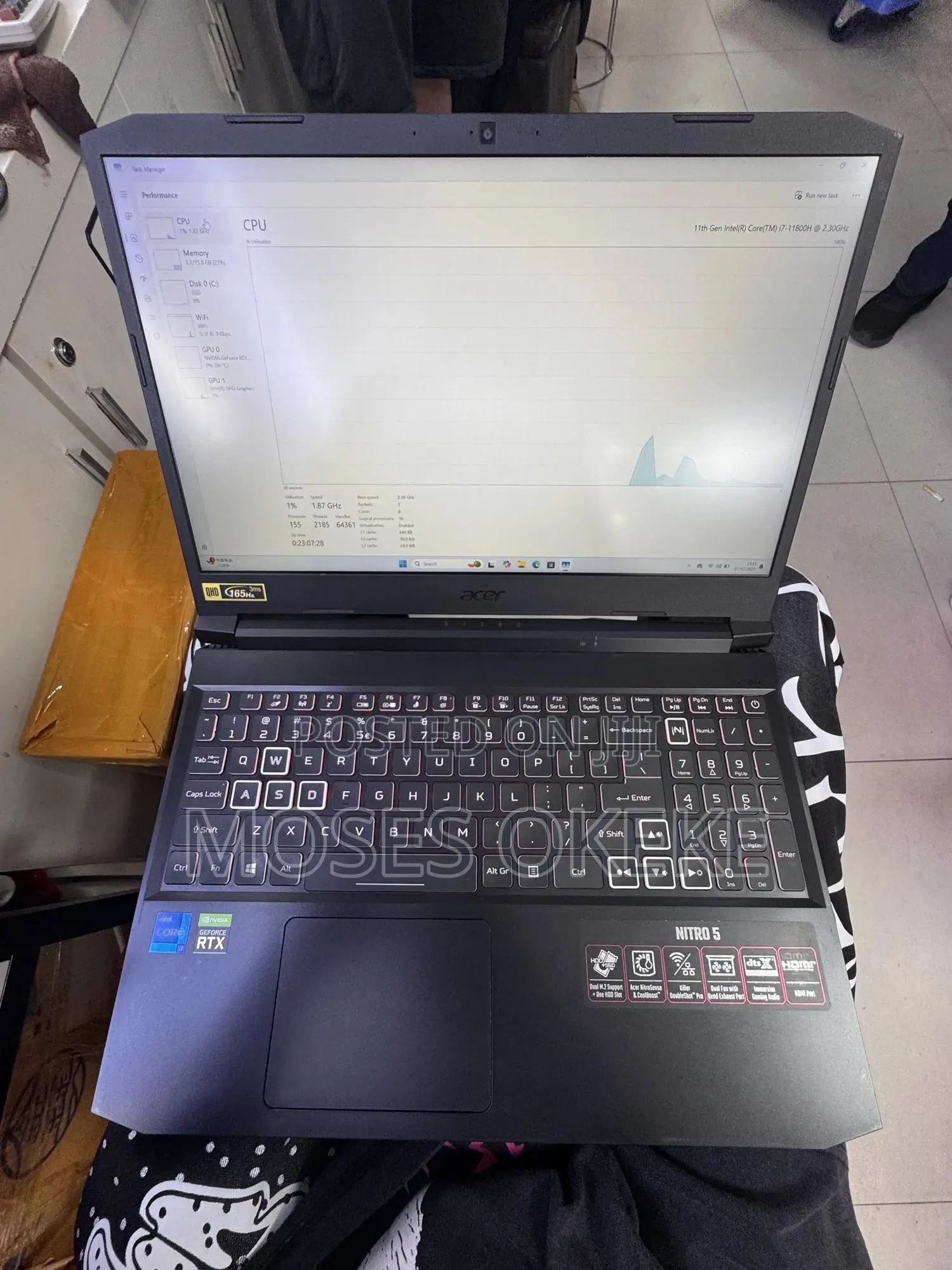 New Laptop Acer Nitro 5 16GB Intel Core I7 SSD 512GB