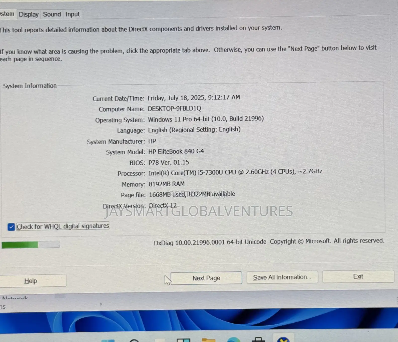 Laptop HP EliteBook 840 G4 8GB Intel Core i5 SSD 256GB