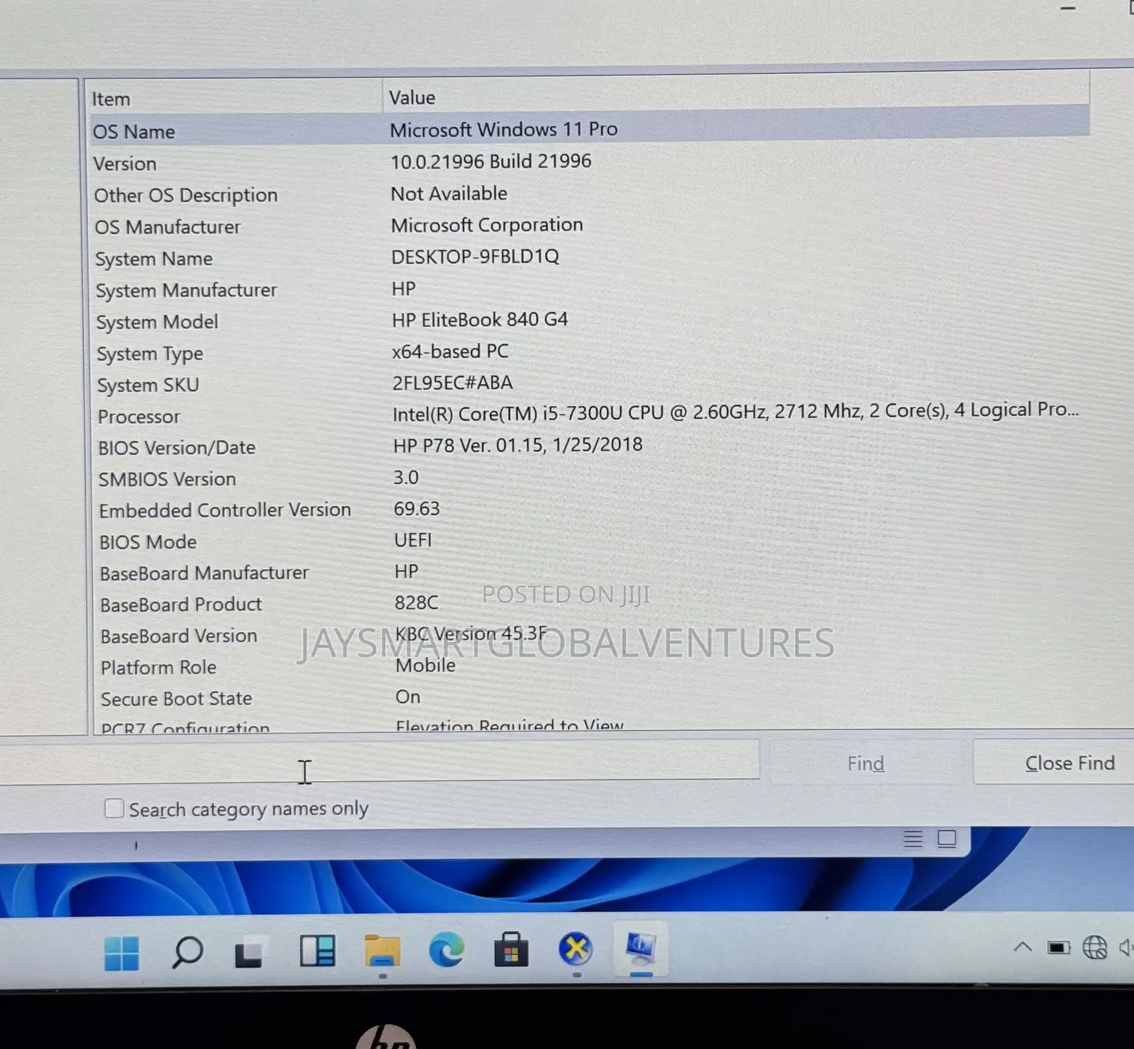 Laptop HP EliteBook 840 G4 8GB Intel Core i5 SSD 256GB