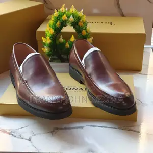 Billionaire Brown and Black Leather Shoe