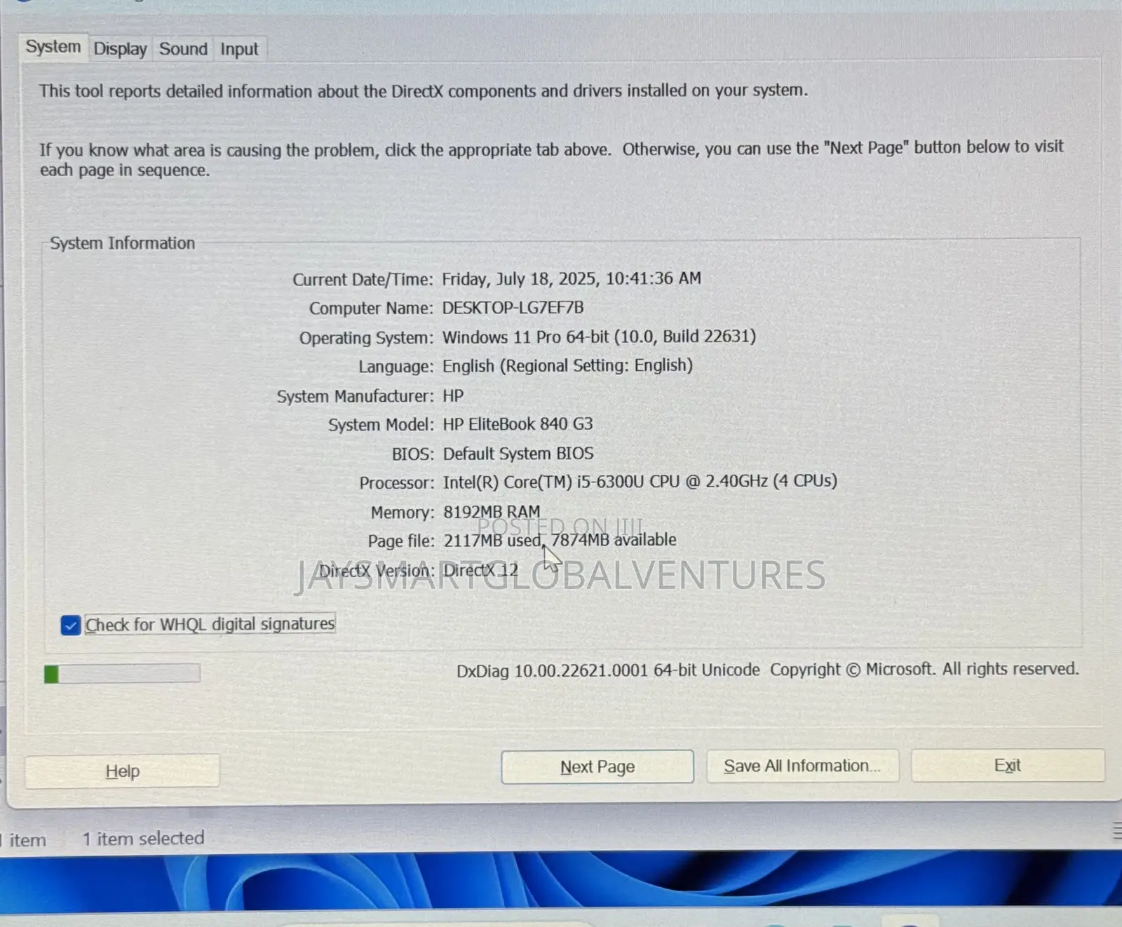 Laptop HP EliteBook 840 G3 8GB Intel Core i5 SSD 256GB